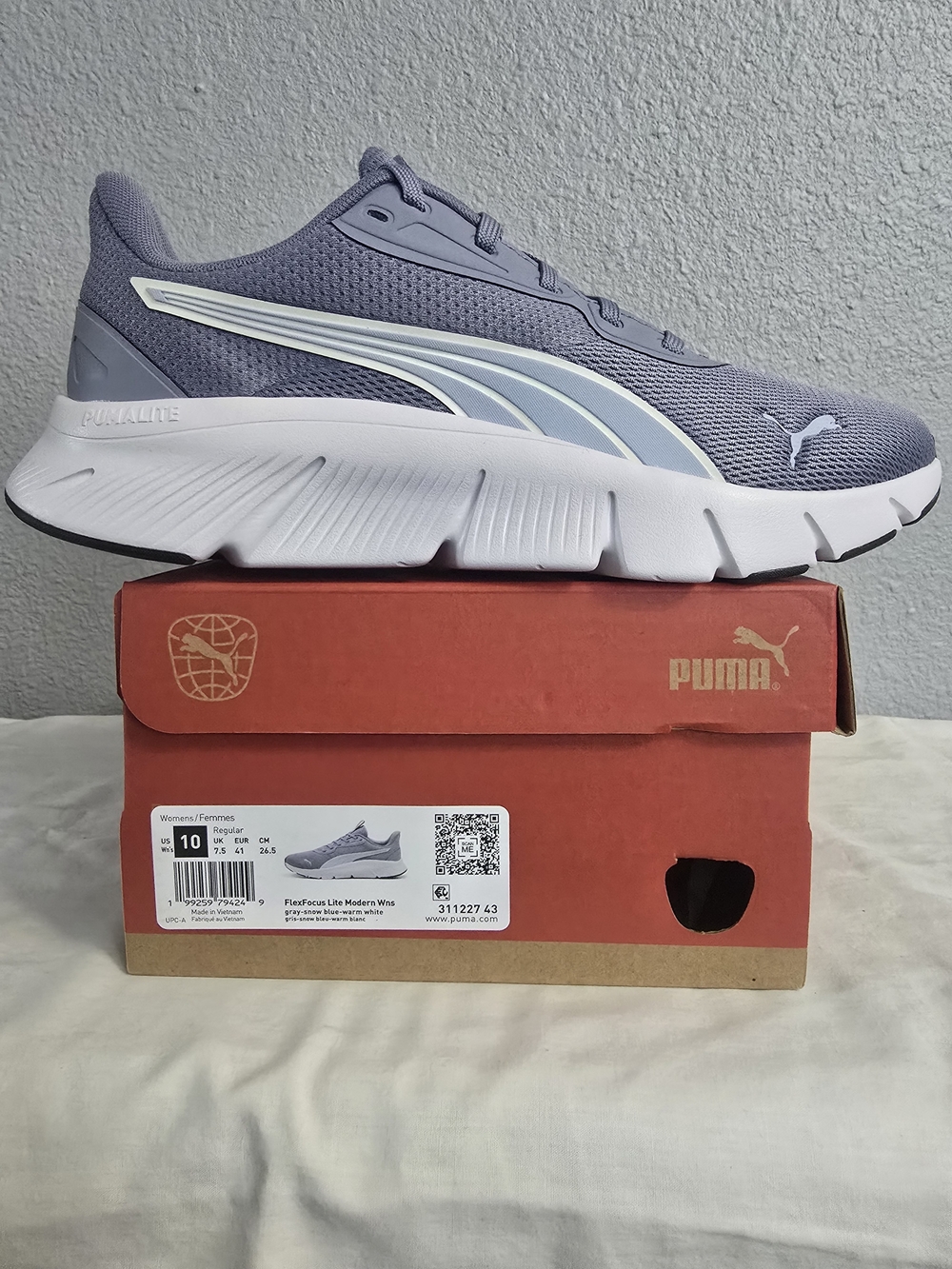 Puma Flex Focus Light Purple Mesh Running Shoes
